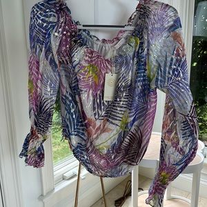 RAMY BROOK, a wonderful blouse for evening celebrations! New with tags! Size M.